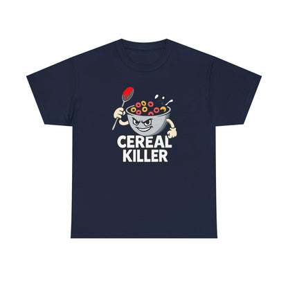 Cereal Killer Graphic Tee — Funny Breakfast Cartoon T‑Shirt