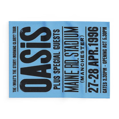 Oasis 1996 Maine Road Concert Poster Arctic Fleece Blanket