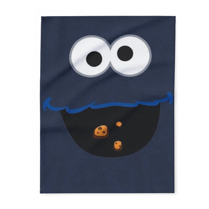 Cookie Monster Arctic Fleece Blanket – Cute Blue Character Throw for Kids & Fans