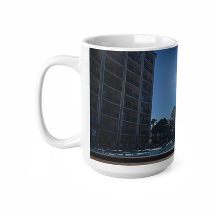 Rosen Inn Closest to Universal Sunrise Poolside Mug — 11oz & 15oz Ceramic Coffee Cup