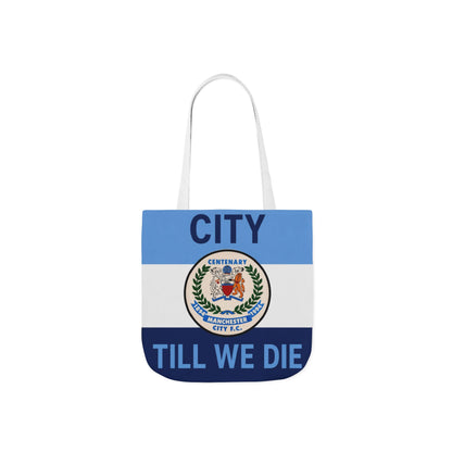 City Till We Die Canvas Tote Bag — Football Fan Flag Tote