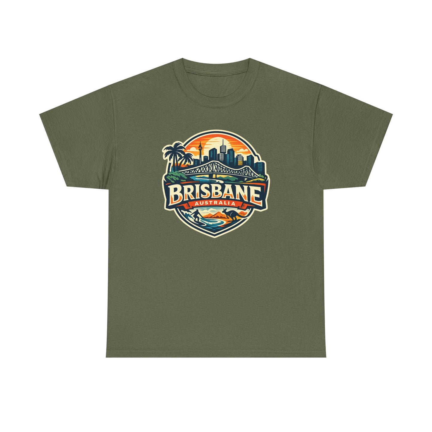 Brisbane Australia Vintage Sunset T-Shirt