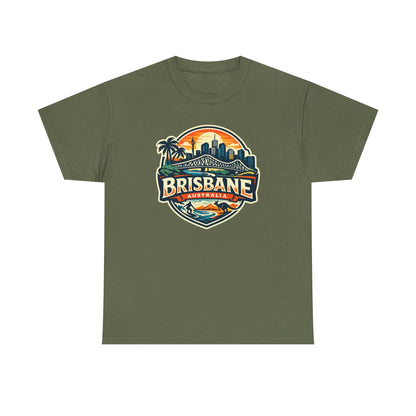 Brisbane Australia Vintage Sunset T-Shirt