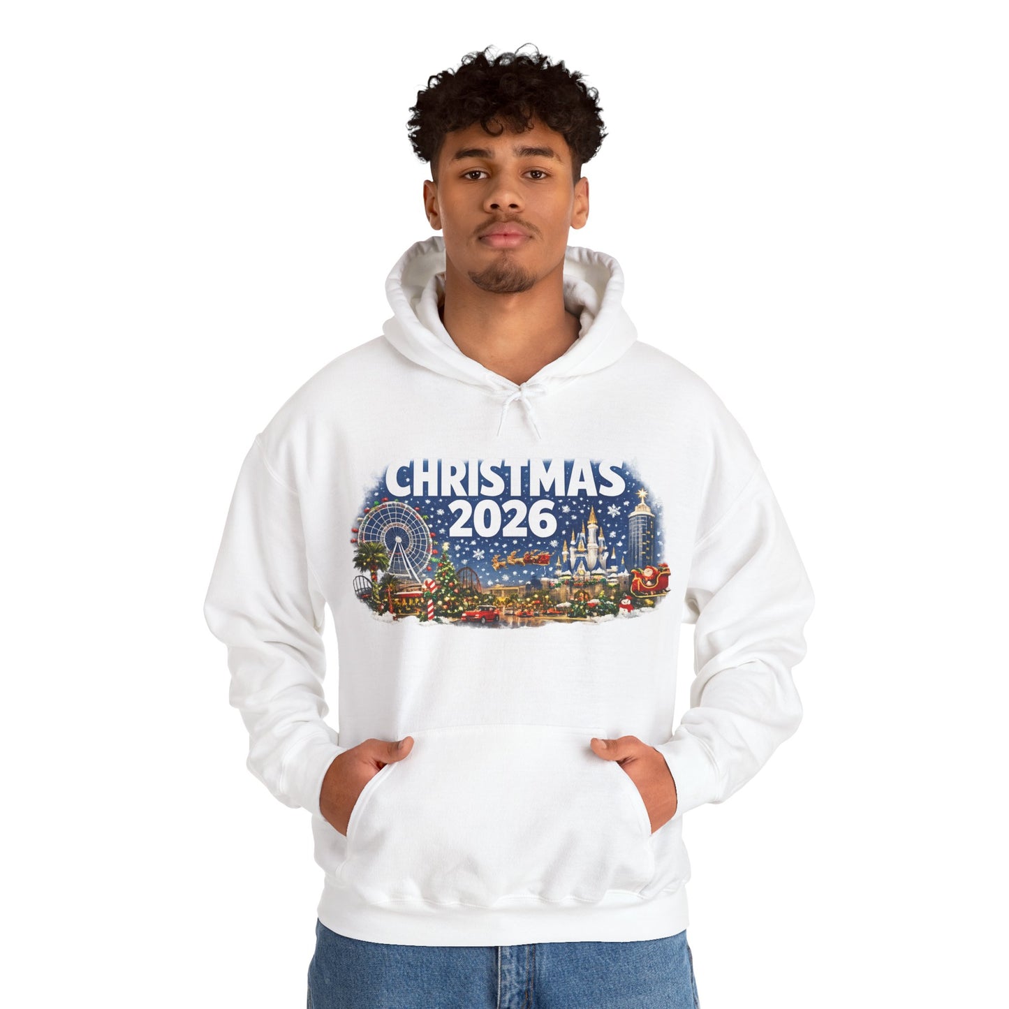 Christmas 2026 Holiday Hoodie — Festive Winter Village Sweatshirt
