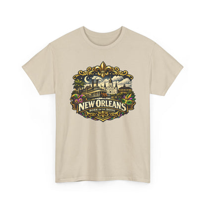 New Orleans Vintage Badge Tee — Crescent City Souvenir T-Shirt