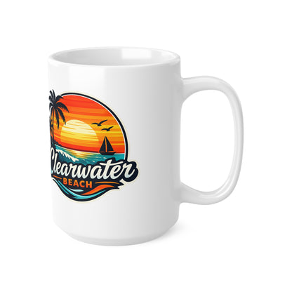 Clearwater Beach Ceramic Coffee Cups, 11oz, 15oz