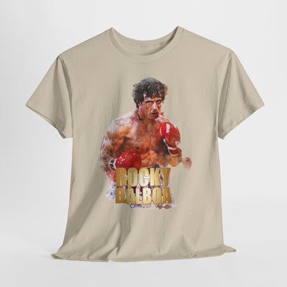 Boxing Rocky Balboa Graphic Tee – Retro Fighter Movie Shirt