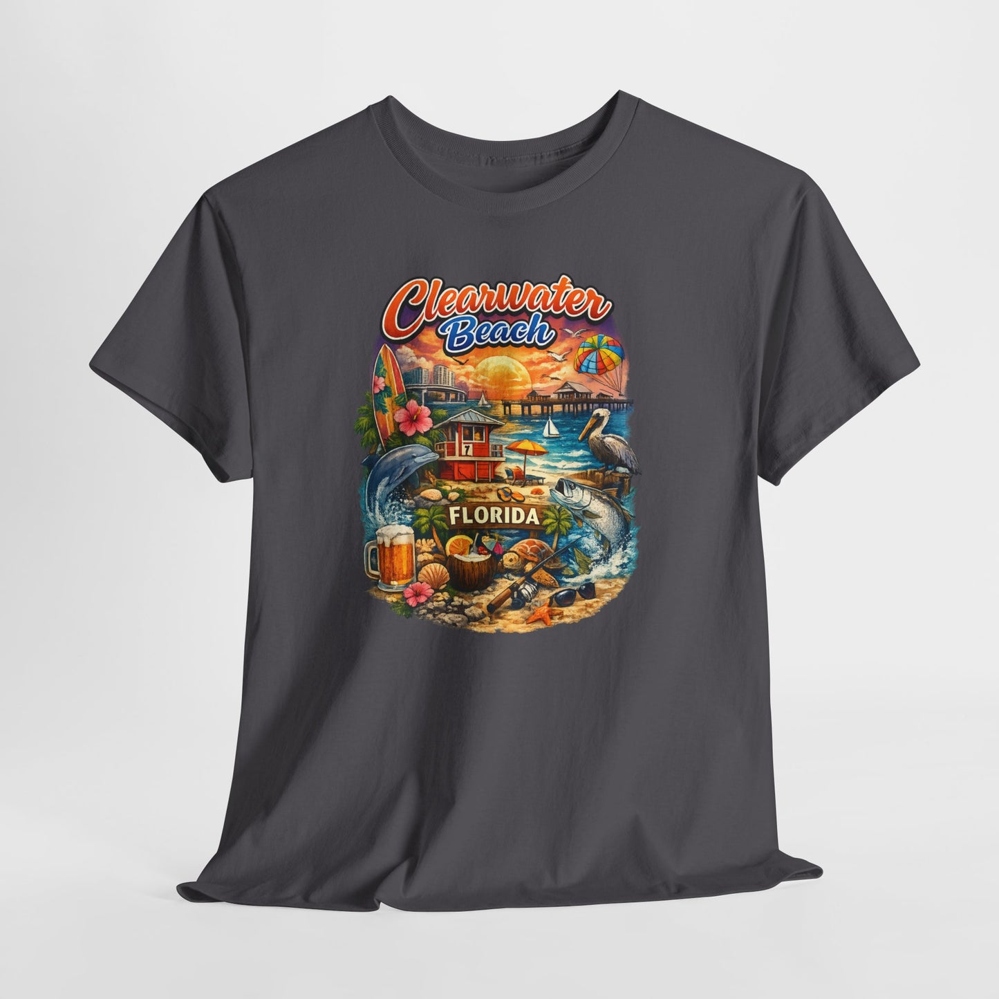 Clearwater Beach Florida Vintage Vacation T-Shirt