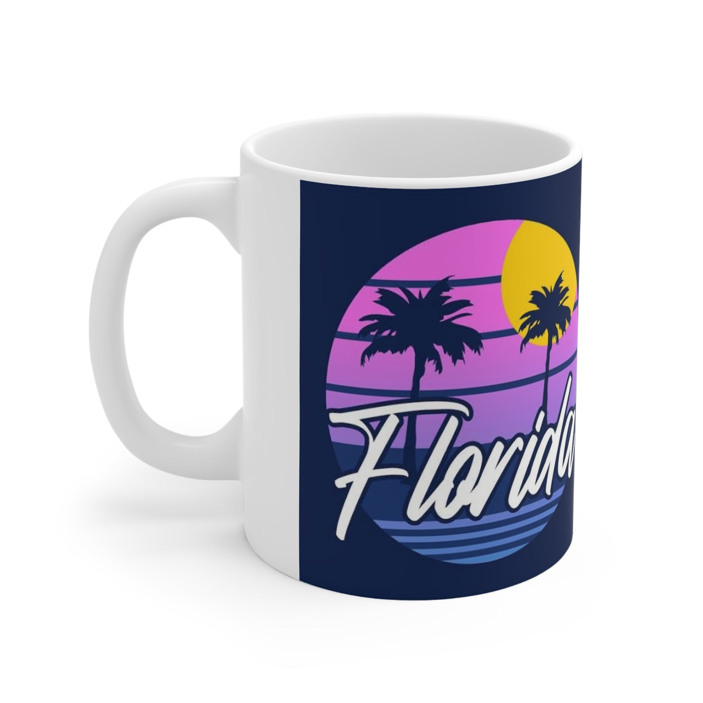 Florida Retro Sunset Coffee Mug - 11oz & 15oz Ceramic