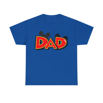 Disney Dad Mickey Ears T-Shirt – Retro Cartoon Dad Tee, Perfect Father’s Day Gift