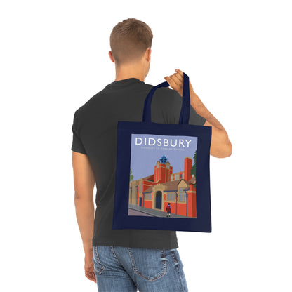 Elm Grove Didsbury C of E Primary School Vintage Travel Tote — Retro Illustrated Cotton Shopper Bag