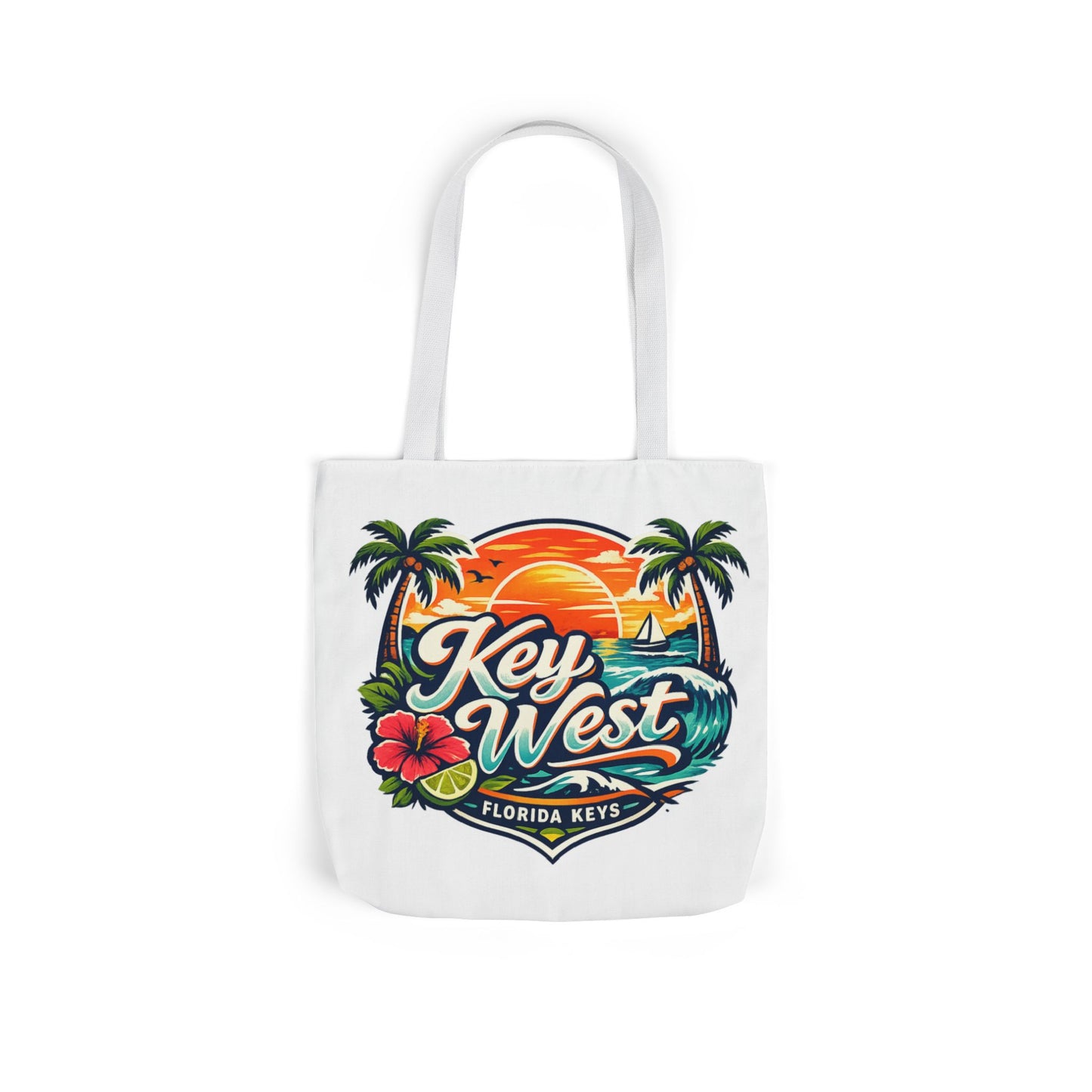 Key West Sunset Canvas Tote