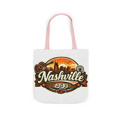 Nashville Sunset Tote Bag — Country Music Skyline Canvas Tote