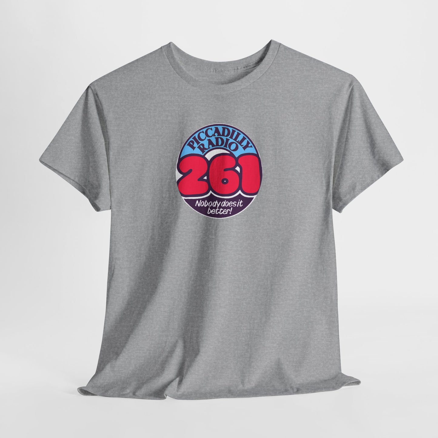 Piccadilly Radio '261' Logo T‑Shirt — Vintage Unofficial Radio Station Graphic Tee