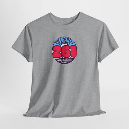 Piccadilly Radio '261' Logo T‑Shirt — Vintage Unofficial Radio Station Graphic Tee