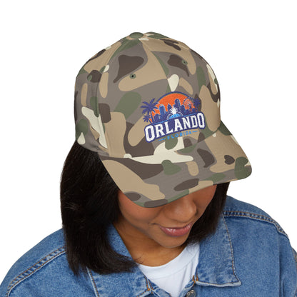 Orlando Florida Embroidered Baseball Cap — Sunset Skyline Hat