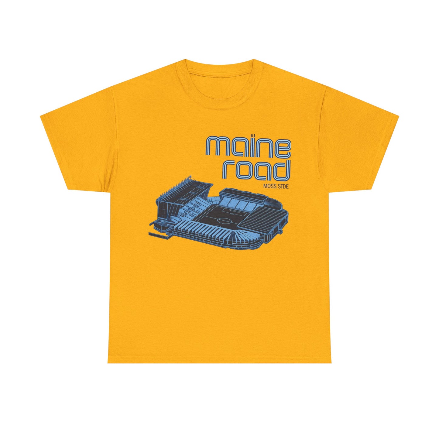 Maine Road Retro Stadium Tee — Vintage Football Arena Graphic Shirt