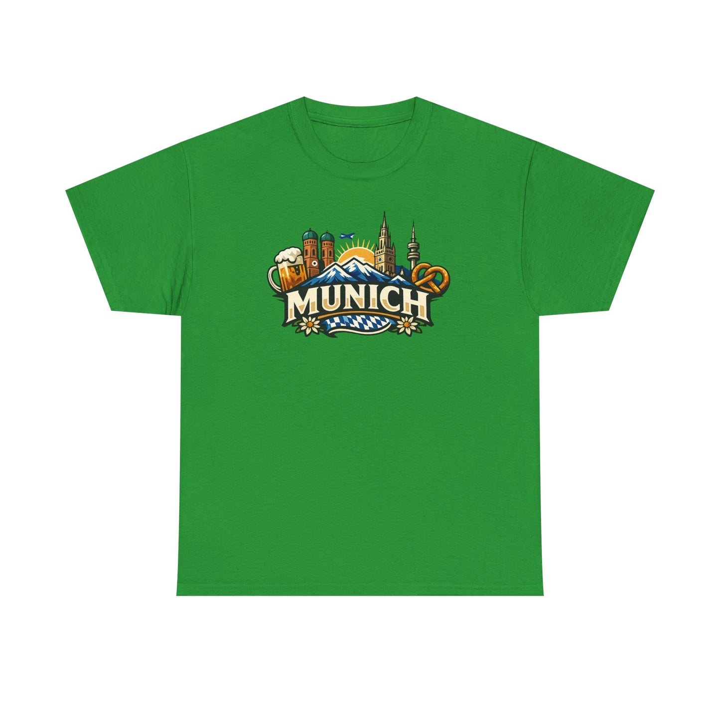 Munich Souvenir T‑Shirt — Oktoberfest Beer & Pretzel Graphic Tee