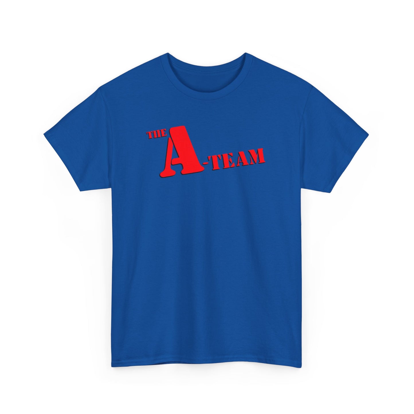 A-Team Graphic Tee — Retro Red Logo Vintage Crew T-Shirt