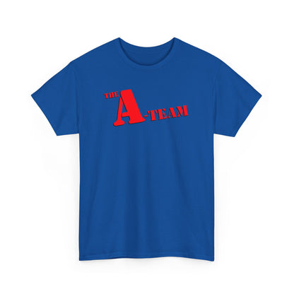 A-Team Graphic Tee — Retro Red Logo Vintage Crew T-Shirt
