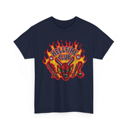 T-Shirt — "Hellfire Club" Fiery Devil Graphic Tee