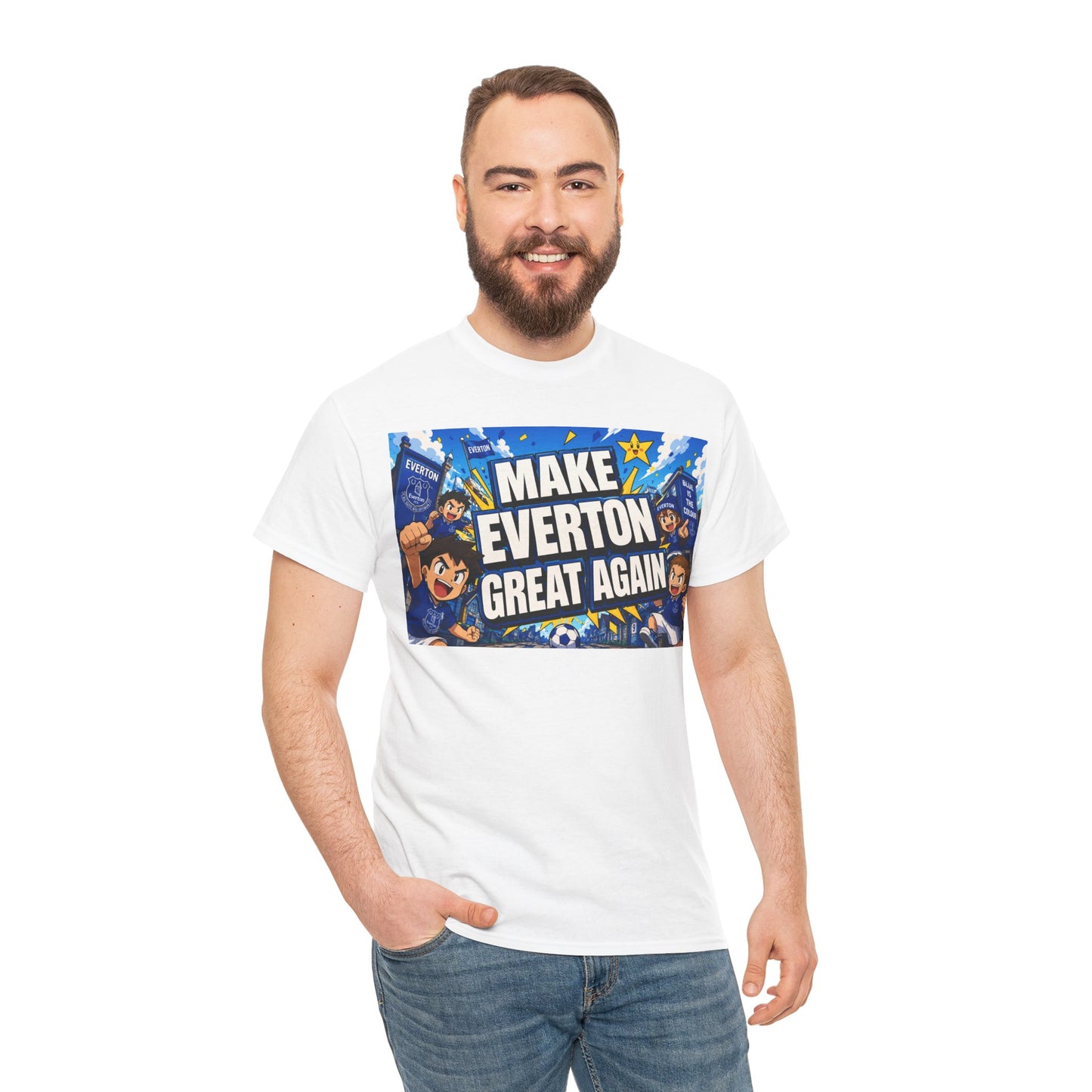Everton Fan T-Shirt — "Make Everton Great Again" Football Supporter Tee