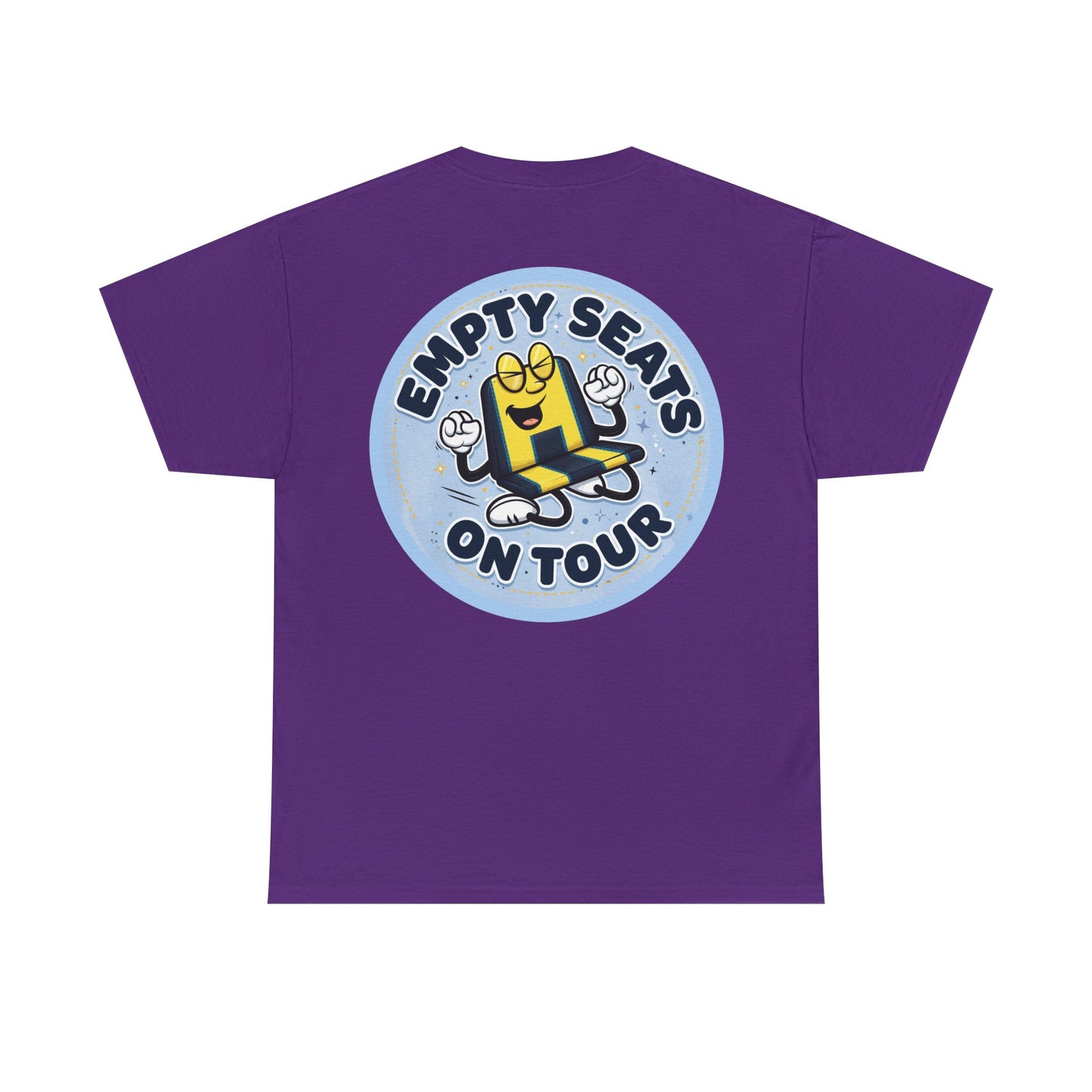 Manchester City T‑Shirt — "Empty Seats On Tour" Cartoon Seat Graphic Tee
