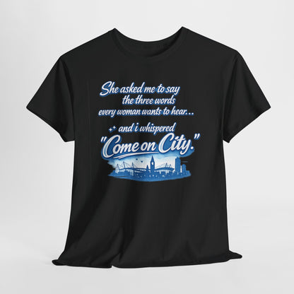 Come on City Skyline Tee — Retro Script Urban Pride T‑Shirt