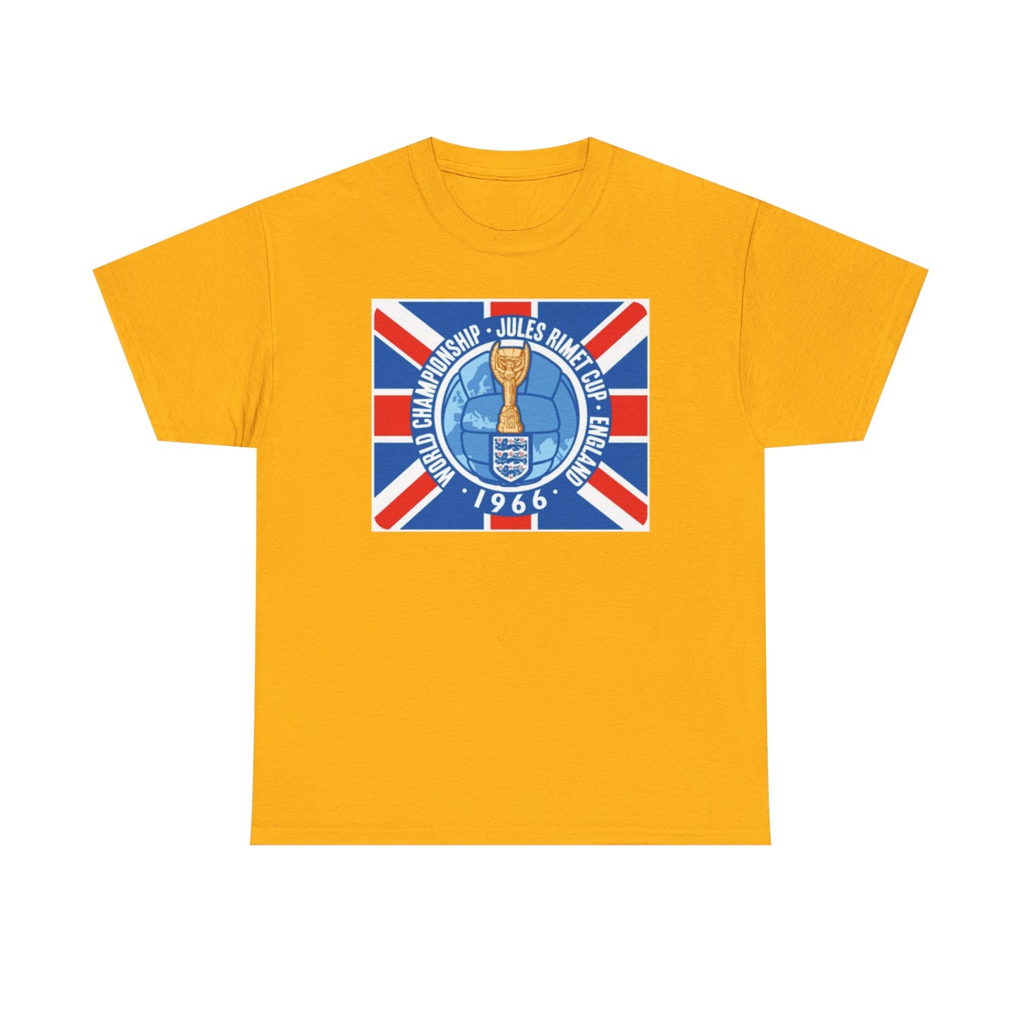 1966 World Cup Jules Rimet Trophy Tee — Vintage England Football Shirt