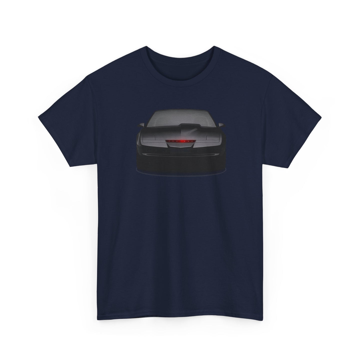KITT-Inspired Retro Sports Car Tee — Front View Knight Rider Car Graphic Shirt