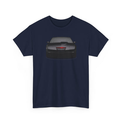 KITT-Inspired Retro Sports Car Tee — Front View Knight Rider Car Graphic Shirt
