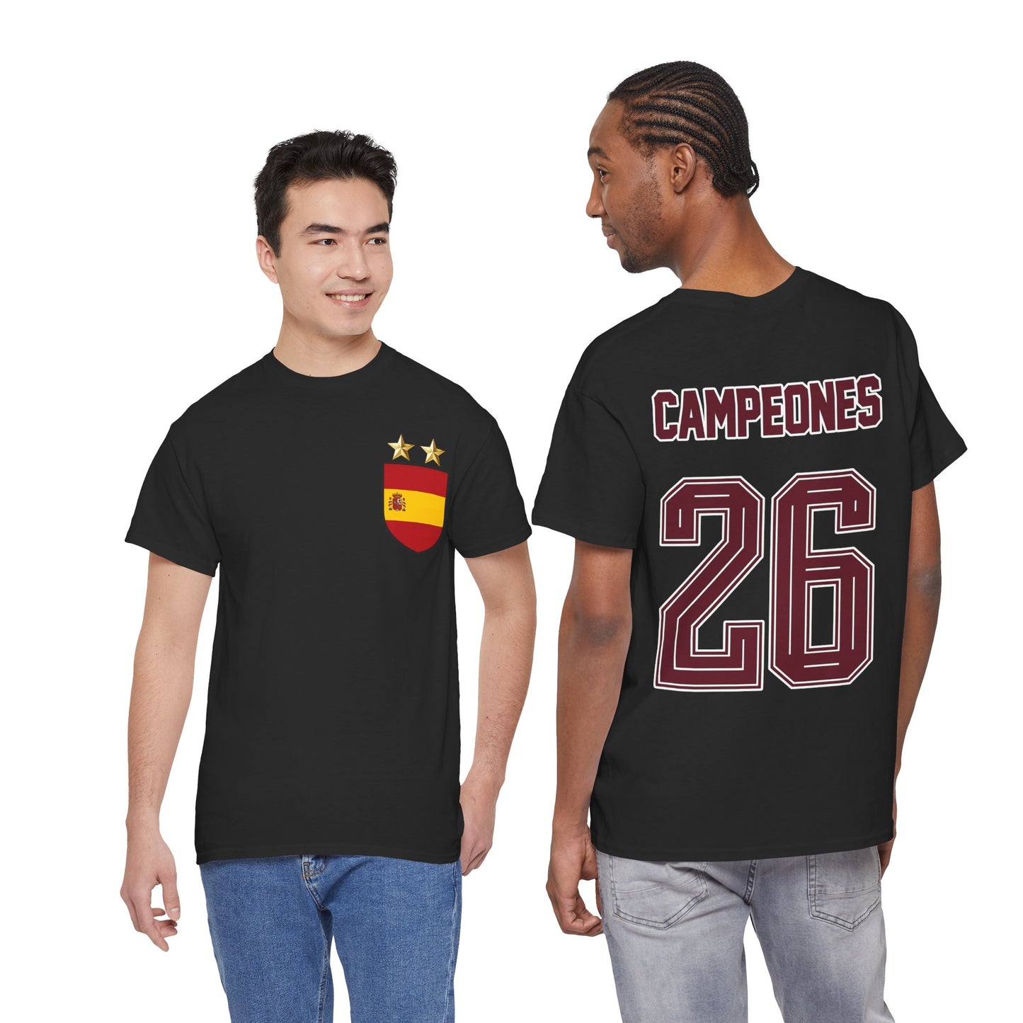 Spain World Champions 'Campeones 26' Cotton T‑Shirt