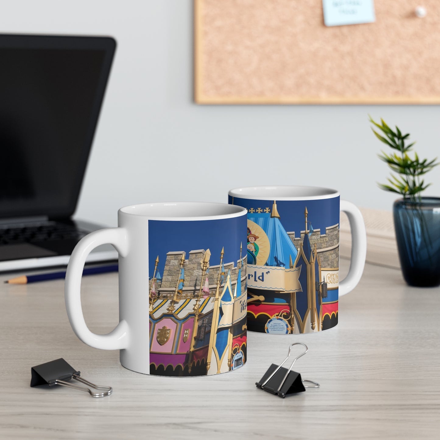 It's a Small World Ceramic Coffee Mug – Disneyland Attraction Design (11oz & 15oz)
