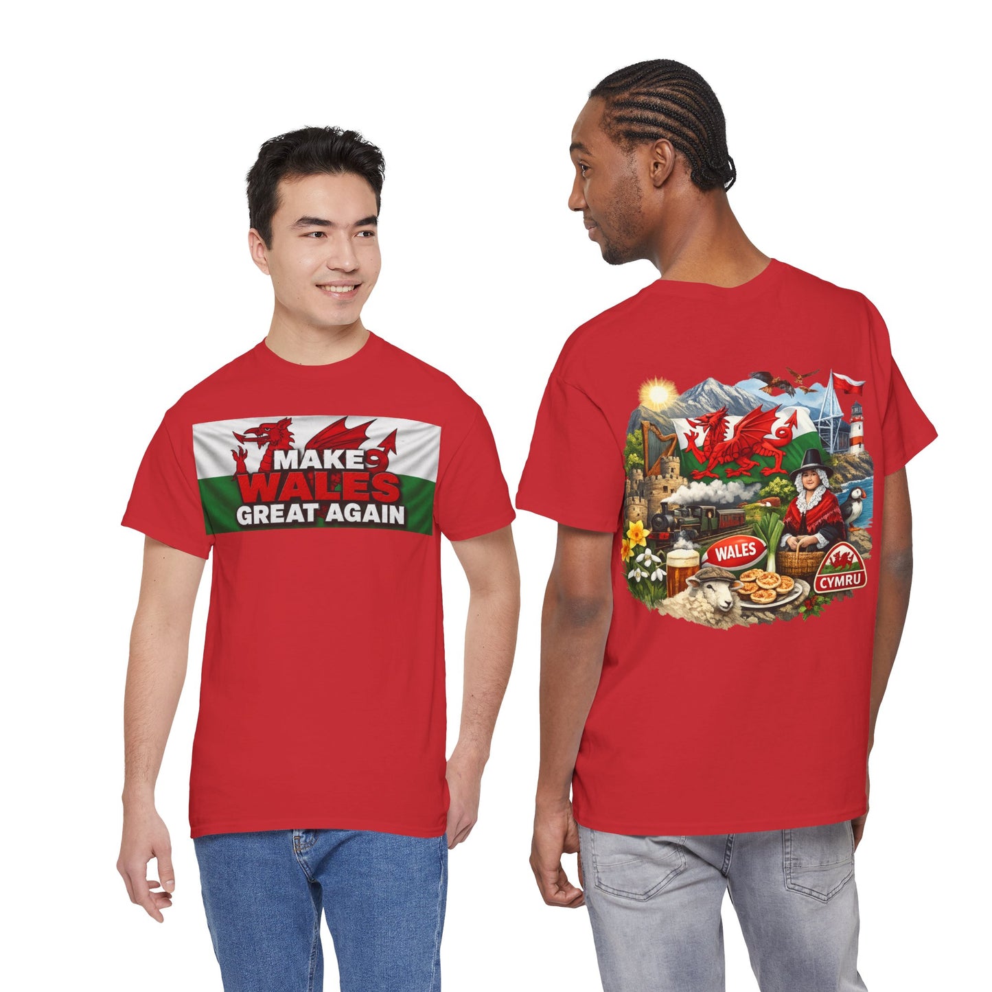 Wales Pride T-Shirt — 'Make Wales Great Again' Welsh Dragon Tee