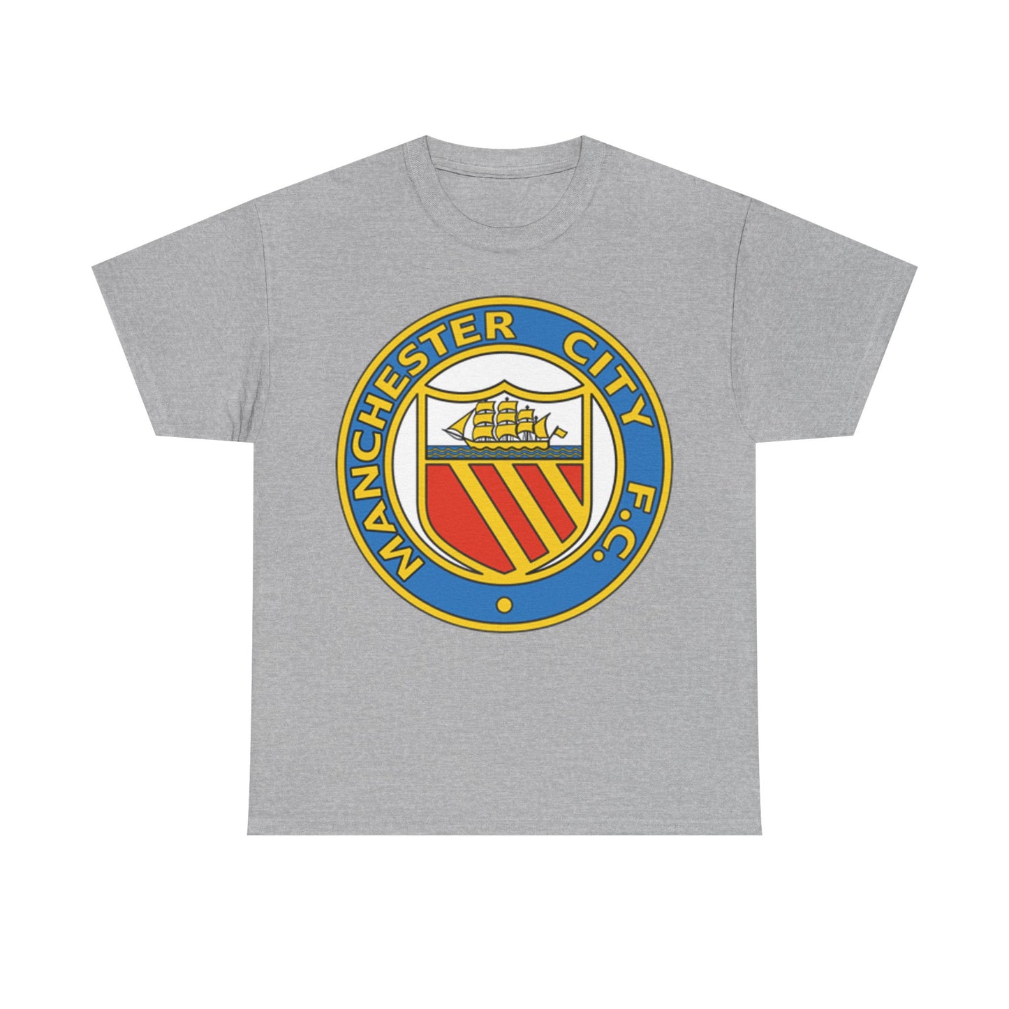 Manchester City Football Club Retro Crest T-Shirt - Retro Soccer Fan Tee