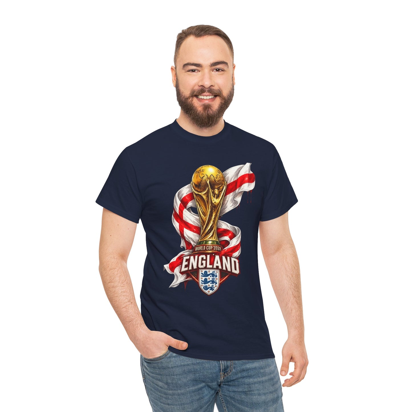 England World Cup Trophy T‑Shirt — St George's Cross Football Fan Tee