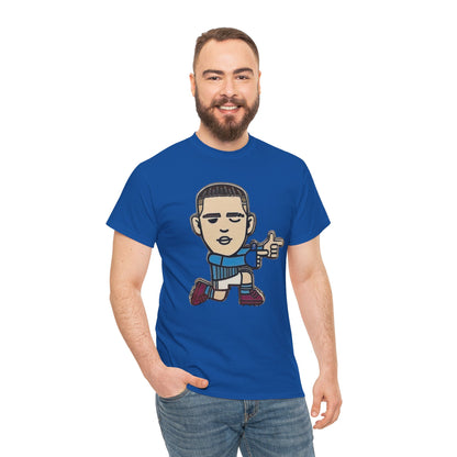 Phil Foden Cartoon Dance Pose Tee - Funky Character Graphic T-Shirt