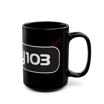 Key 103 Black Coffee Mug – Retro Radio Logo 11oz/15oz