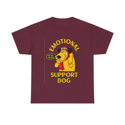 Emotional Support Dog T-Shirt — Cute Cartoon Comfort Pup Tee