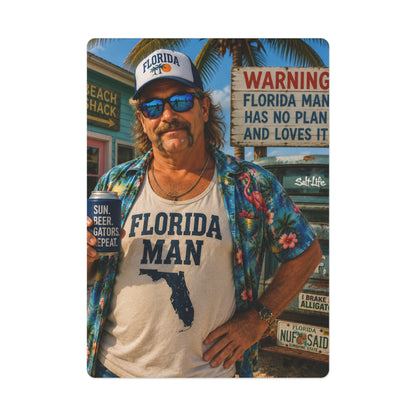 Florida Man Playing / Poker Cards