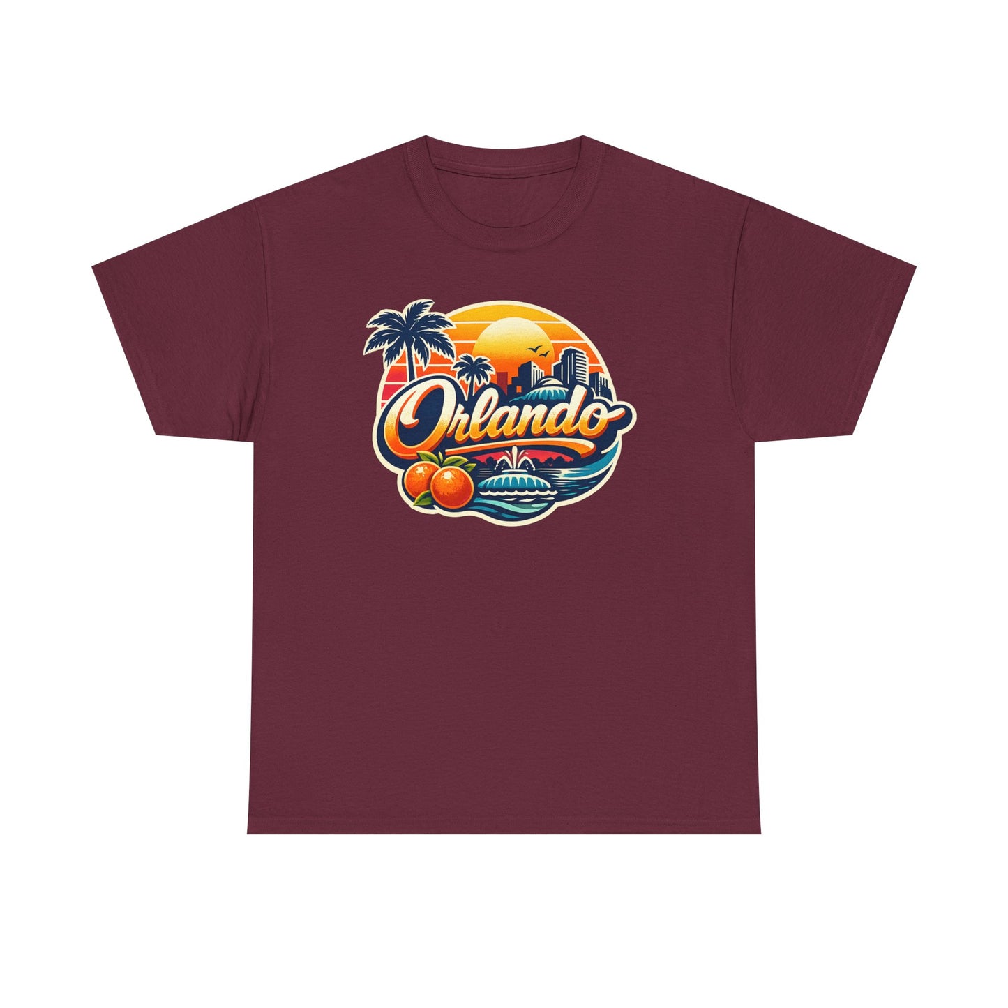 Orlando Retro Sunset T-Shirt — Vintage Florida Vacation Tee