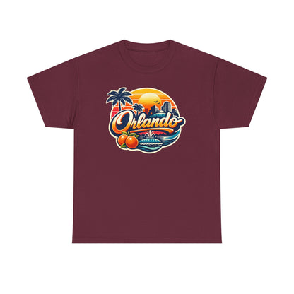 Orlando Retro Sunset T-Shirt — Vintage Florida Vacation Tee