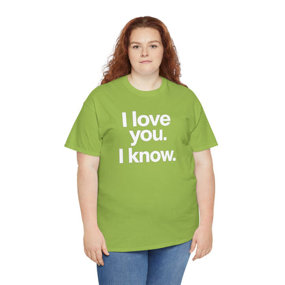 I Love You I Know Saying T‑Shirt from Star Wars
