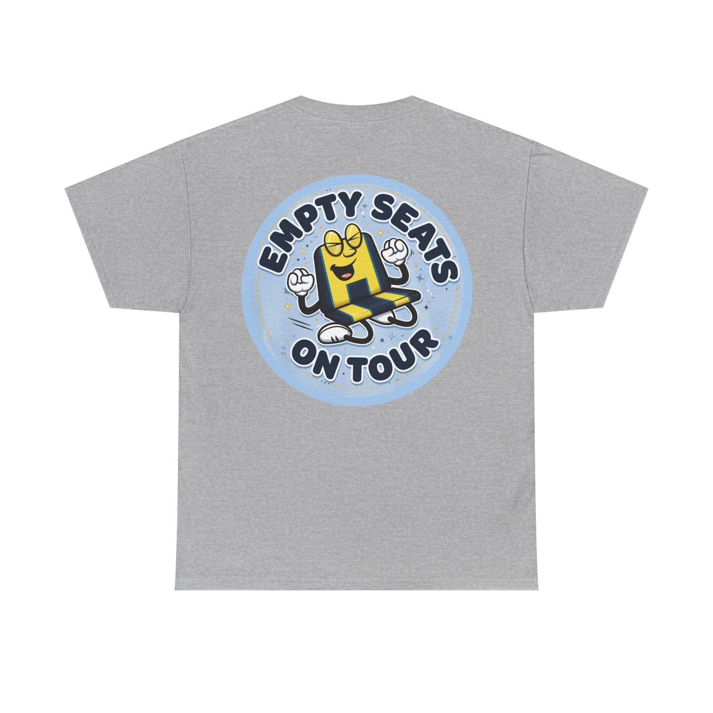 Manchester City T‑Shirt — "Empty Seats On Tour" Cartoon Seat Graphic Tee