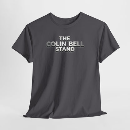 T-Shirt — “The Colin Bell Stand” Retro Chrome Text Tee