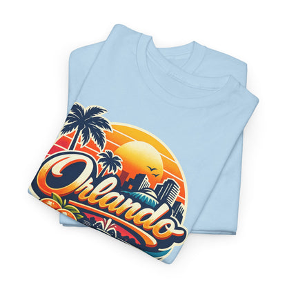 Orlando Retro Sunset T-Shirt — Vintage Florida Vacation Tee