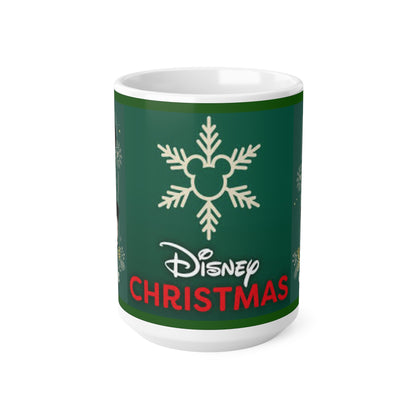 Disney Christmas Mickey Mug — Merry Christmas Ceramic Coffee Cup (11oz & 15oz)
