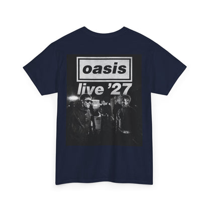 Oasis 'Live '27' Band Tee — Vintage Rock Concert T-Shirt
