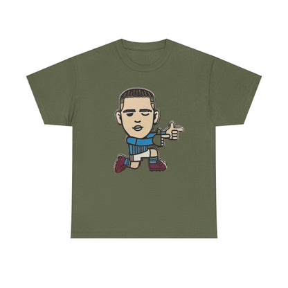 Phil Foden Cartoon Dance Pose Tee - Funky Character Graphic T-Shirt