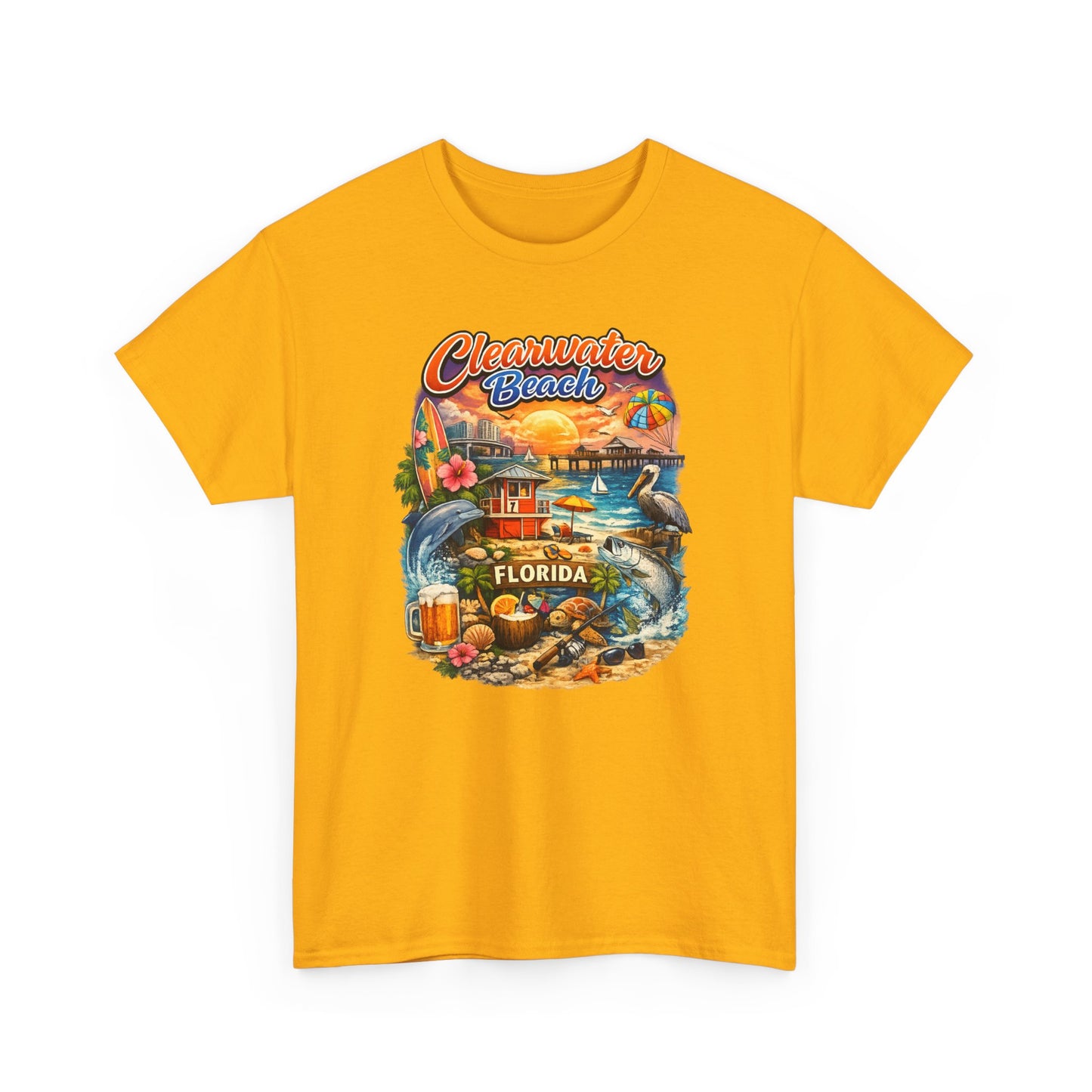 Clearwater Beach Florida Vintage Vacation T-Shirt